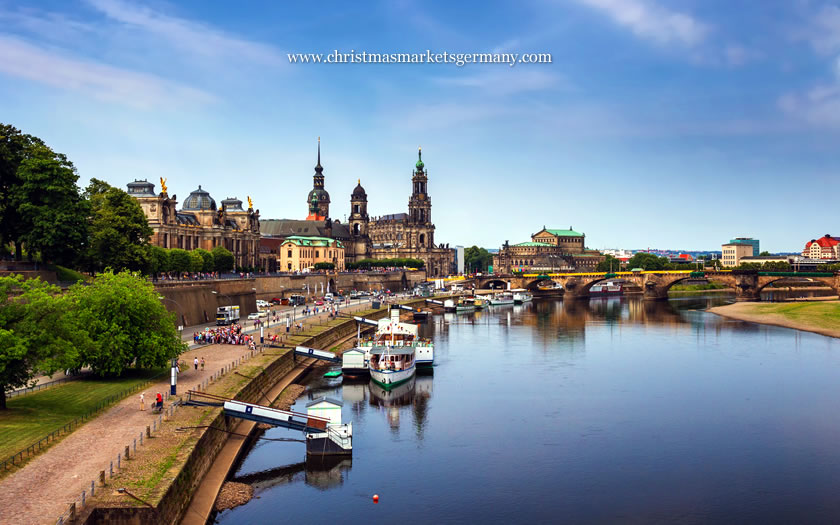 View of the Elbe and Dresden skyline