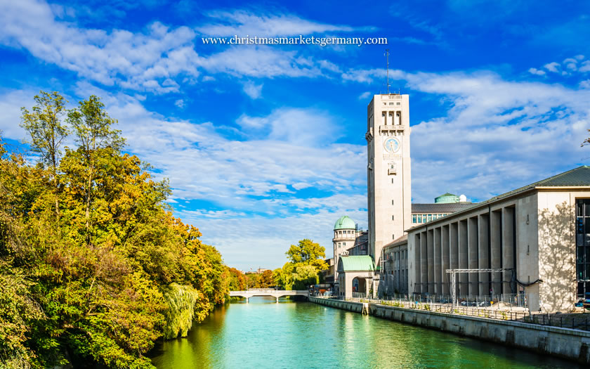 The Isar river in Munich