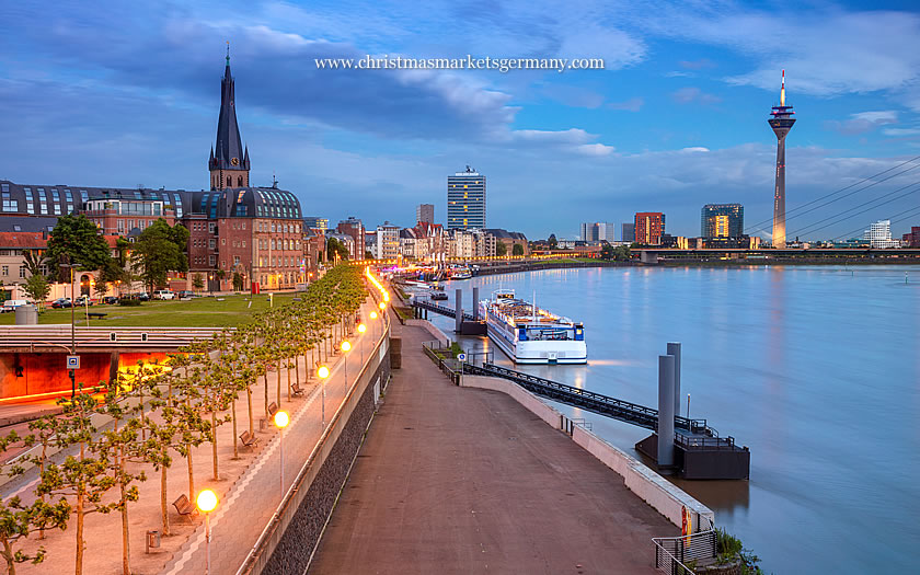 View over Düsseldorf Germany
